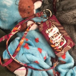 Very Bradley wristlet with lanyard